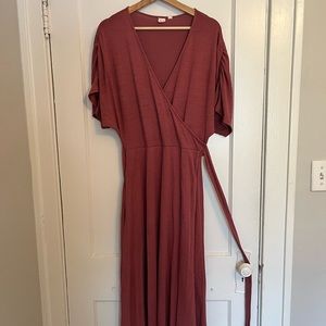 Gap wrap maxi dress